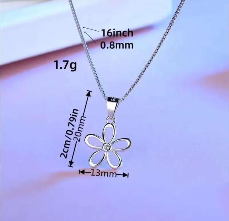 925 Silver Clover Necklace