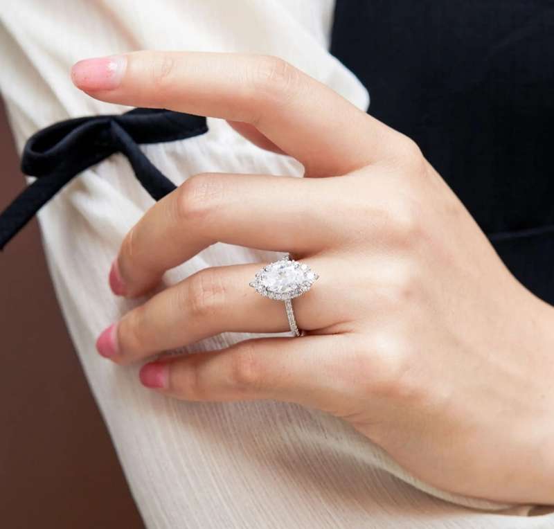 SPECIAL -Sterling Silver 2ct Marquise cut CZ Ring