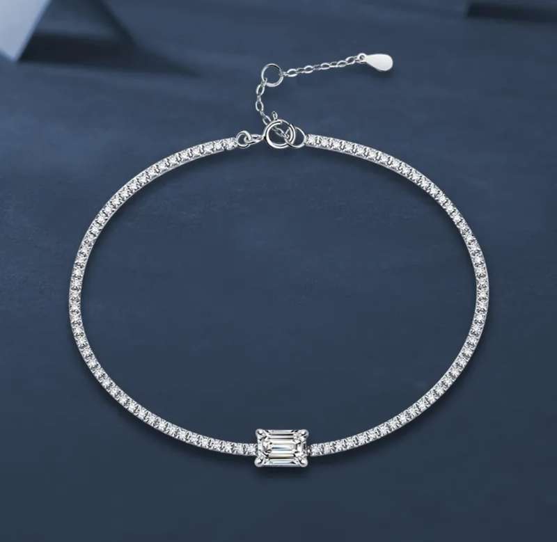 925 Sterling Silver CZ Bracelet
