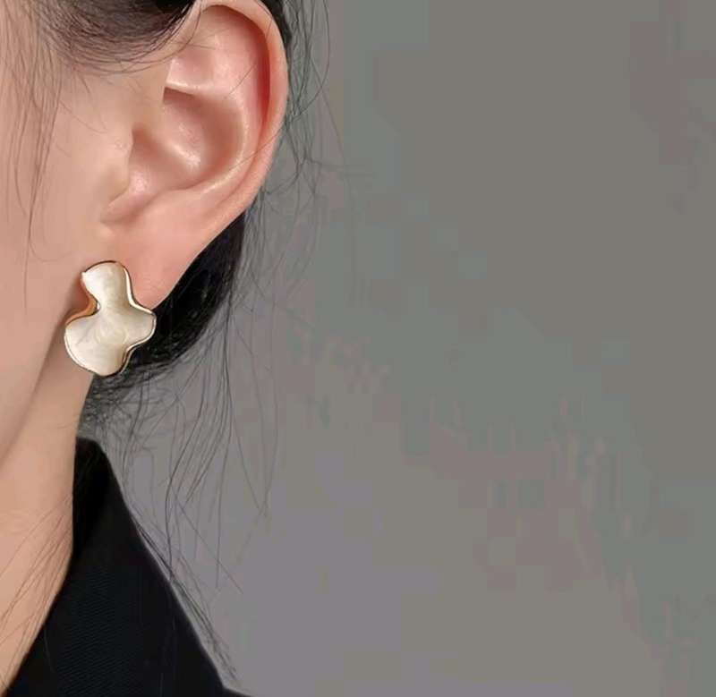 925 Silver Gold Plated Cloud Earrings