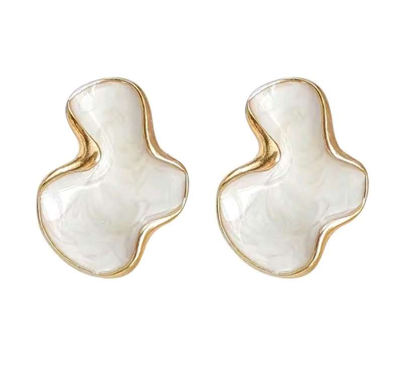 925 Silver Gold Plated Cloud Earrings