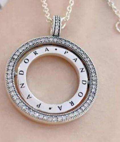 925 Silver Spinning Hearts Necklace