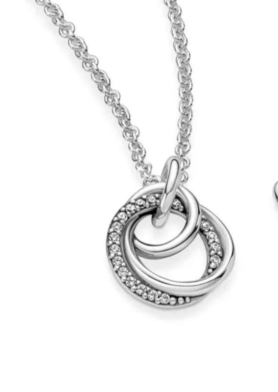 925 Silver Encircled Pendant Necklace