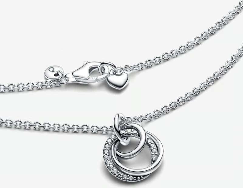 925 Silver Encircled Pendant Necklace