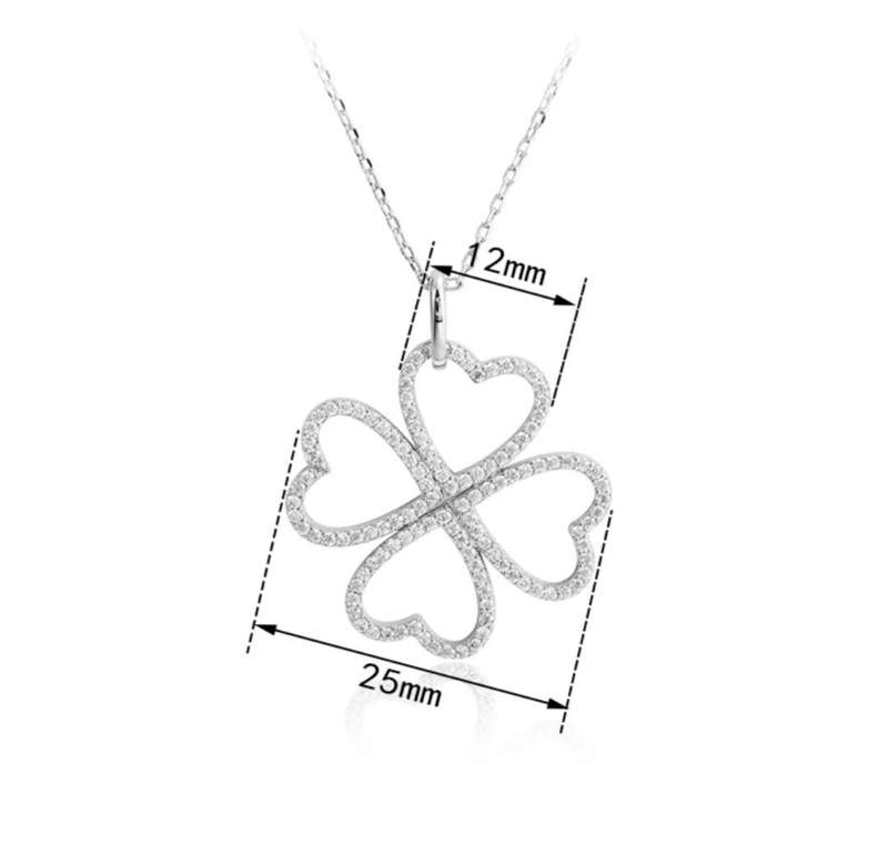 925 Silver Petals of Love Necklace