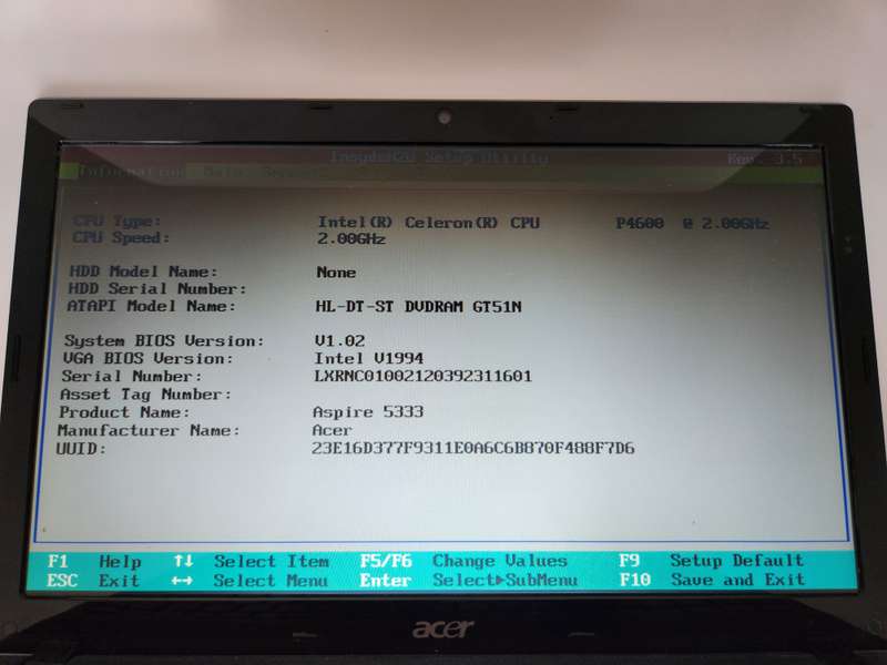 ACER ASPIRE 5333 up for Grabs - ****** R30 SHIPPING *****