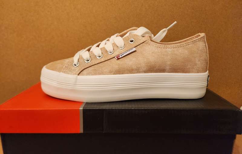 2024 LADIES Pierre Cardin Sneakers - (PINK HIGH SOLE) - AMAZING DEAL **** Only R30 SHIPPING ****