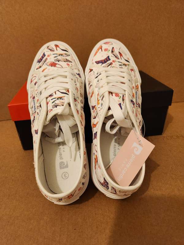 2024 LADIES Pierre Cardin Sneakers - (White with Design) - AMAZING DEAL **** Only R30 SHIPPING ****
