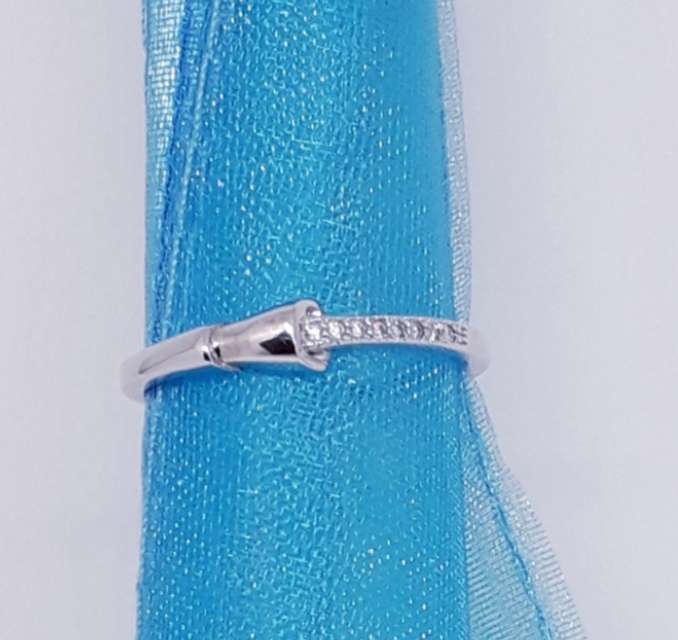 S925 Sterling Silver Micro Pave Ring