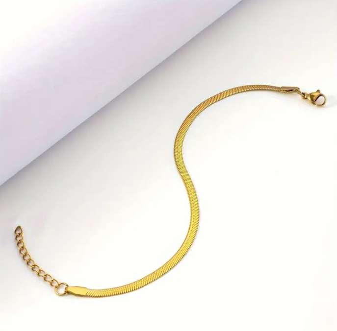 Stainless Steel Herringbone Bracelet