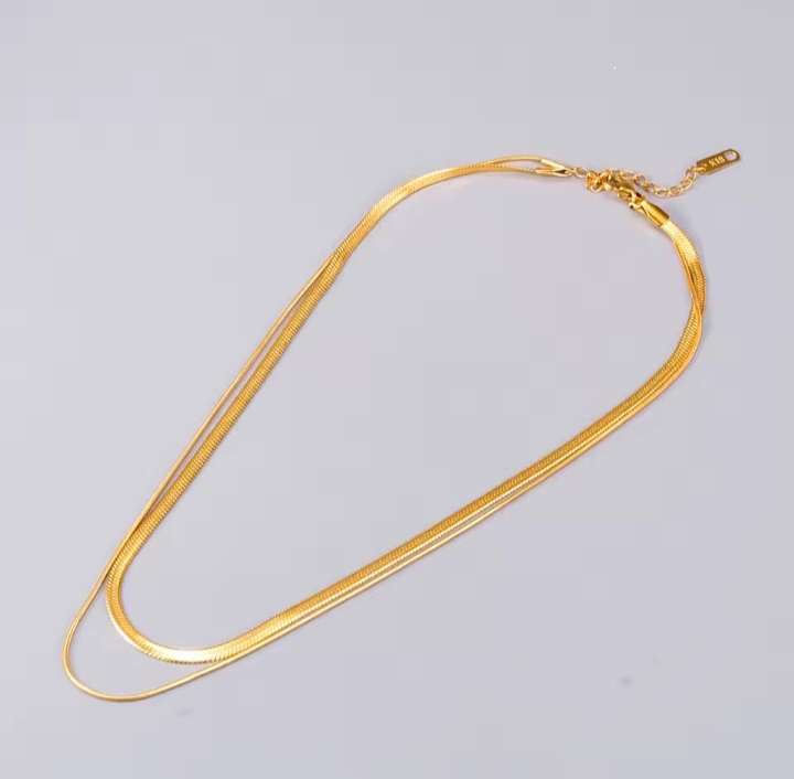 Double Layered Stainless Steel Necklace