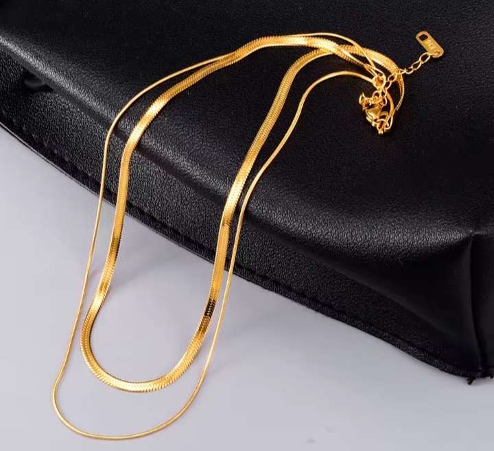 Double Layered Stainless Steel Necklace