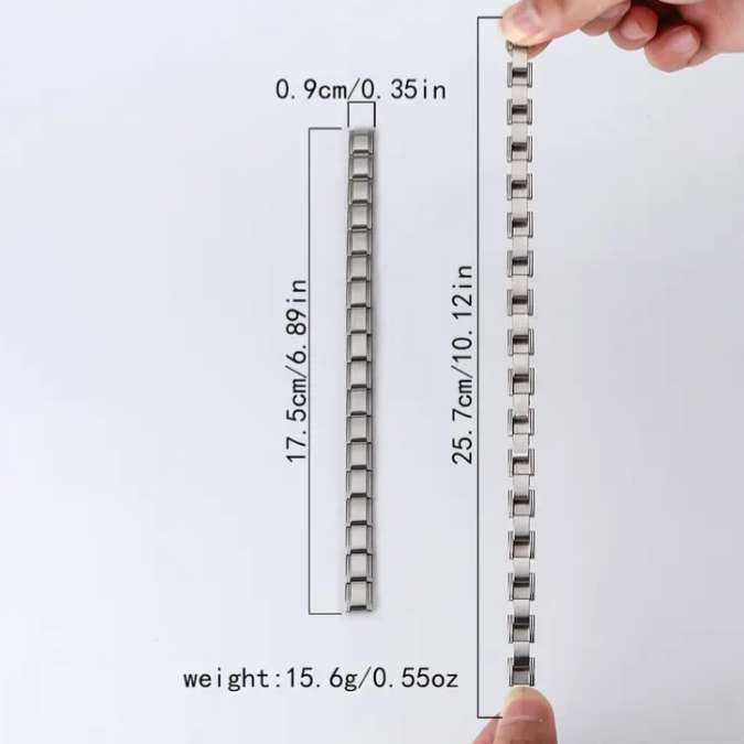 Stainless Steel Stretch Link Bracelet