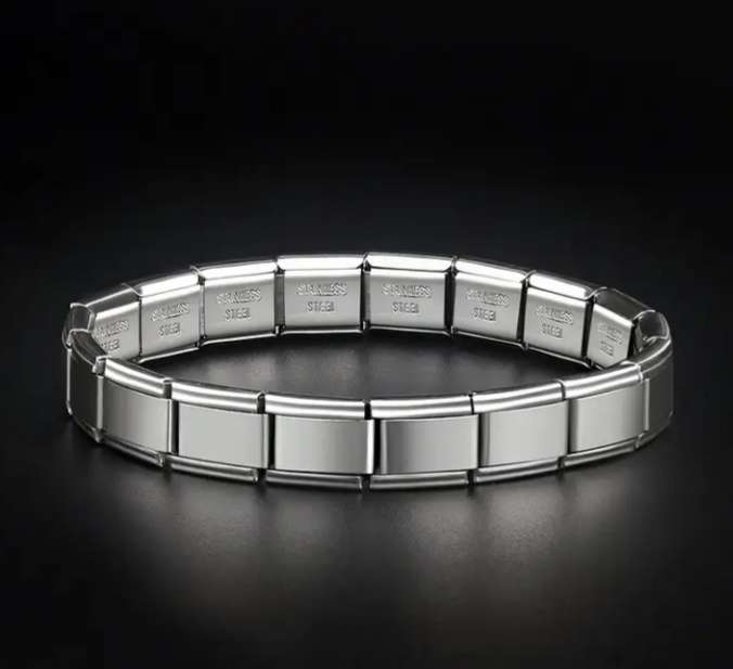Stainless Steel Stretch Link Bracelet
