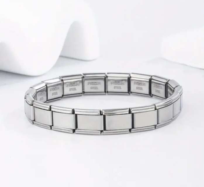 Stainless Steel Stretch Link Bracelet
