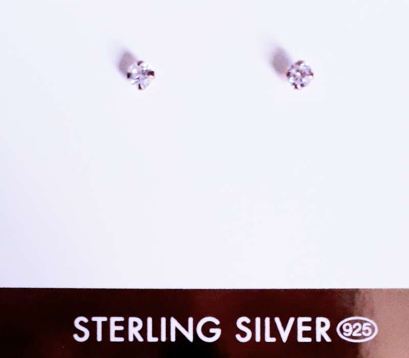 925 Sterling Silver 18K Rose Gold Filled Stud Earrings