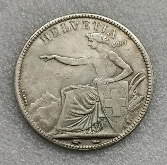 1850 Swiss Replica Commemorative Coin 5 Fr.