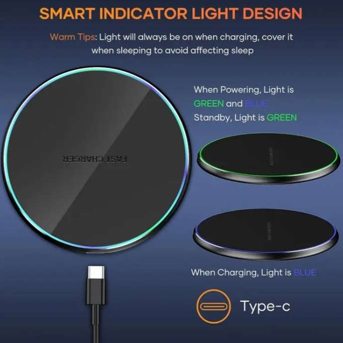 Slim 15w Wireless Fast Charger