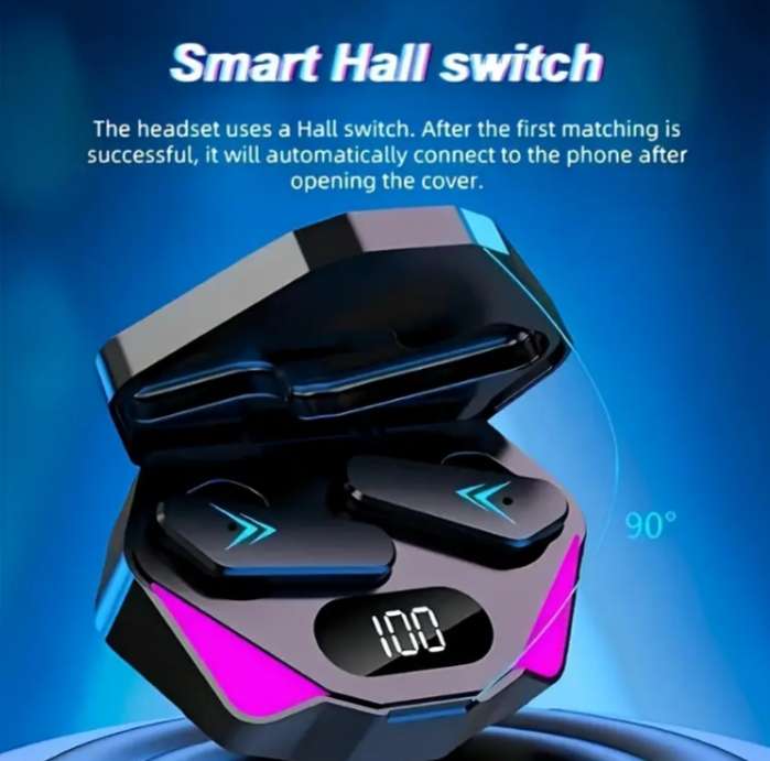 X15 Pro TWS Wireless Gaming Music Earbuds Noise Cancelling