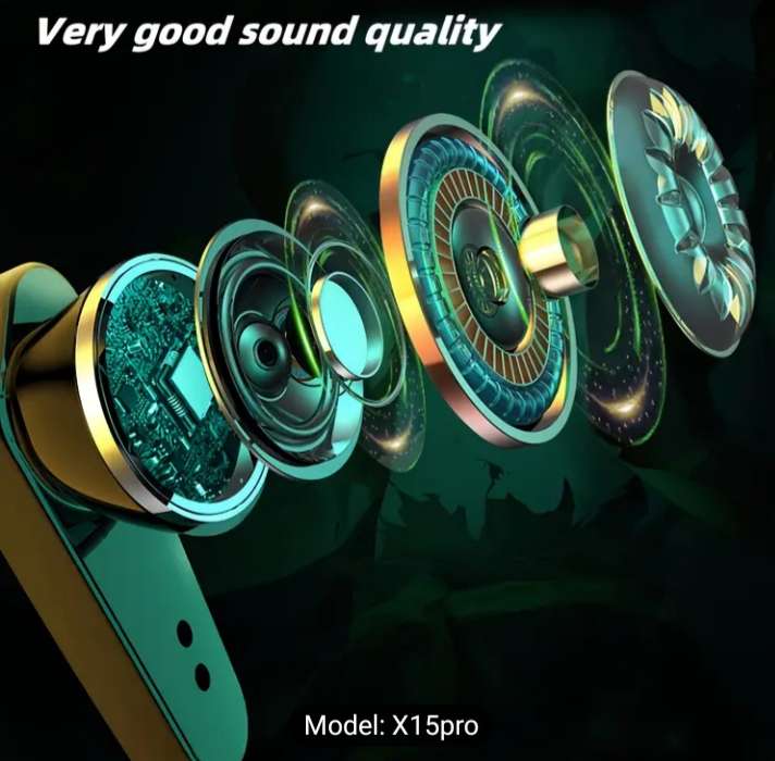 X15 Pro TWS Wireless Gaming Music Earbuds Noise Cancelling
