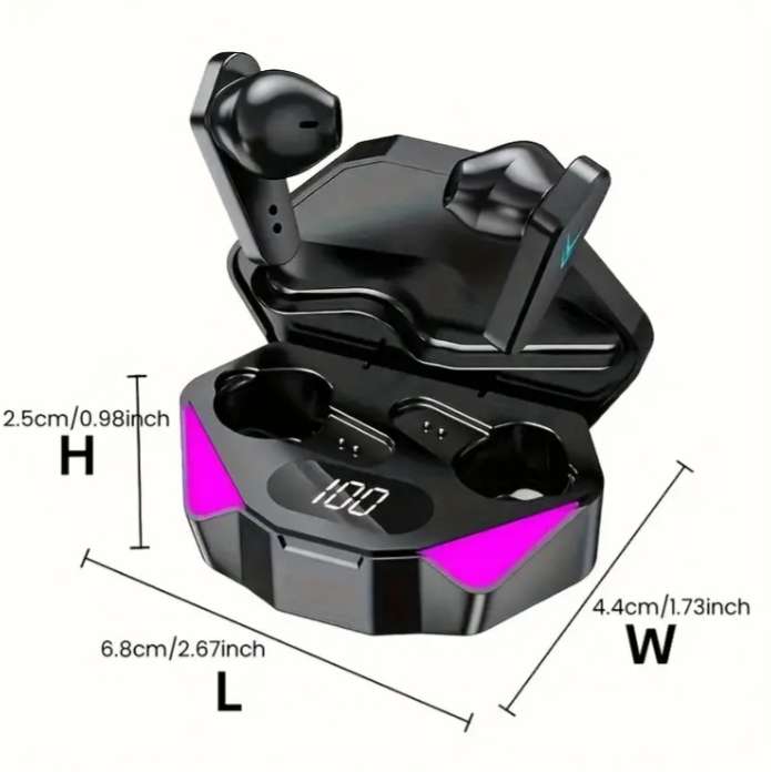 X15 Pro TWS Wireless Gaming Music Earbuds Noise Cancelling