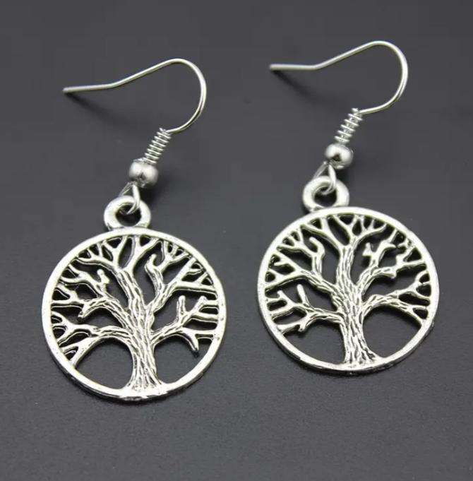 Tree of Life Necklace and Earrings Set