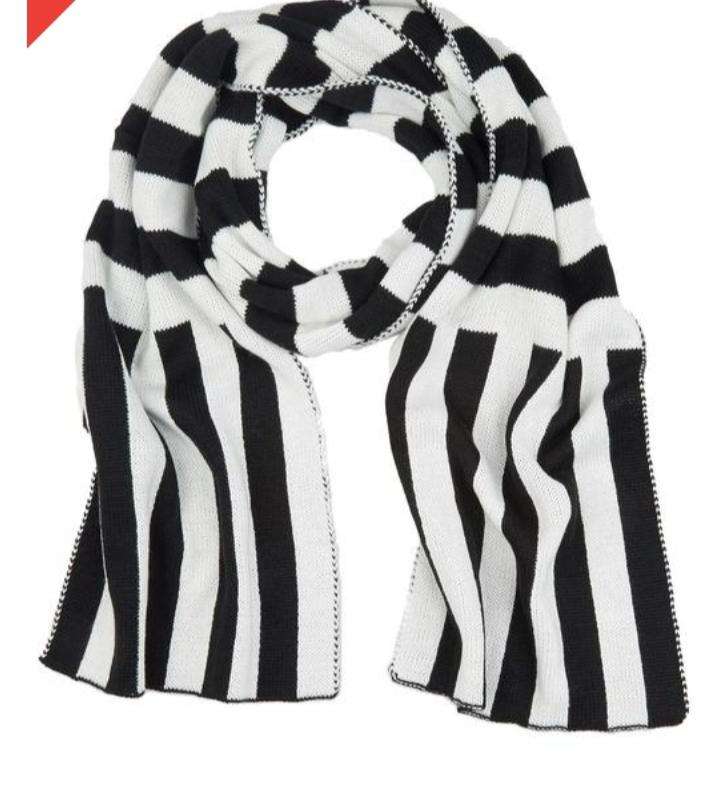 Oversized Monochrome Knitted Scarf | Unisex