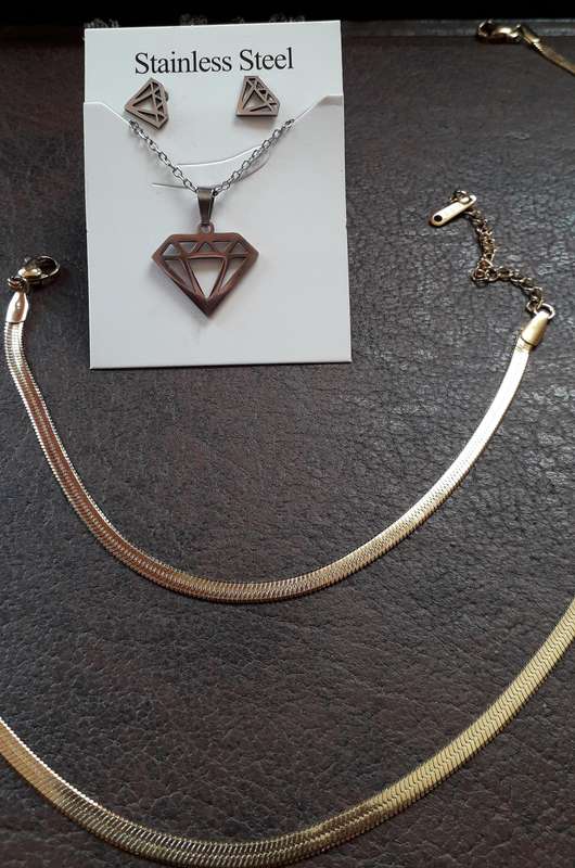 Stainless Steel Non Fading Jewellery Sets Lot