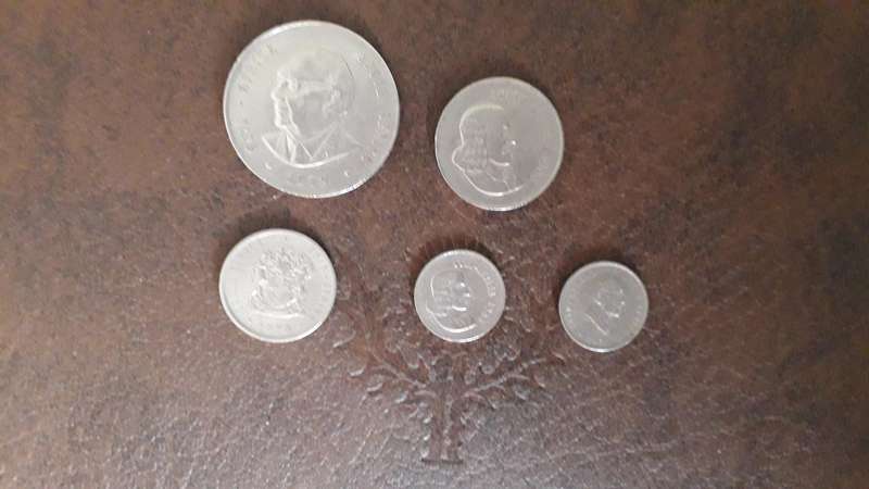 South African Coins Lot 1965-1979 | R1 20c 10c 5c pieces