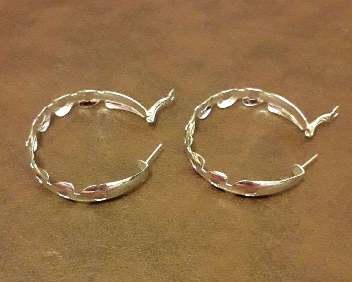 Sterling Silver 925 Plated Hoop Earrings