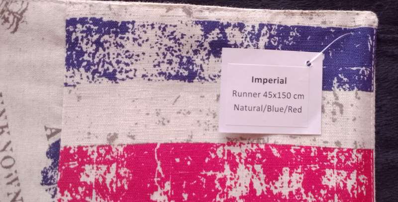 Imperial Pure Cotton and Linen Table Runner 45x150cm