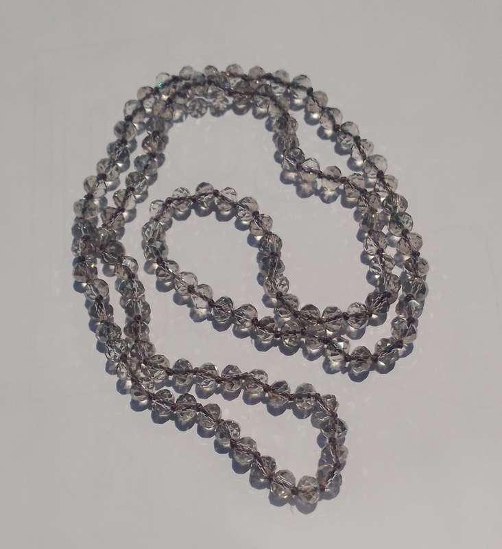 80cm Sparkling Glass Bead Necklace