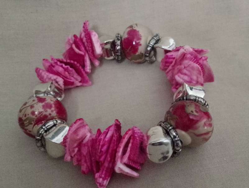 Bead and Shell Bracelet