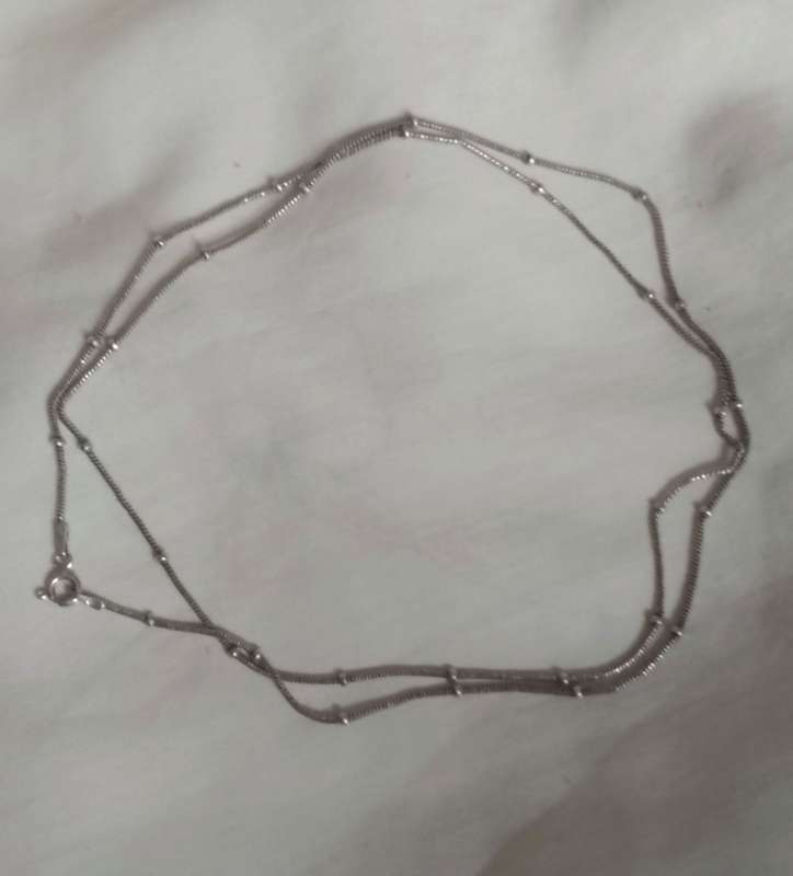 Pre-loved 50cm Sterling Silver 925 Bauble Snake Chain
