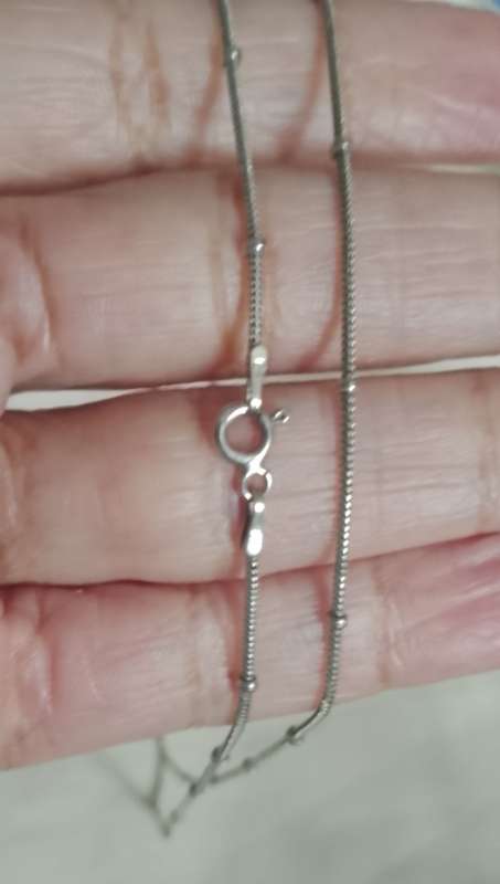 Pre-loved 50cm Sterling Silver 925 Bauble Snake Chain