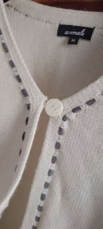 Ladies' Wool Blend Cardigan Jersey Cream | Pre-loved