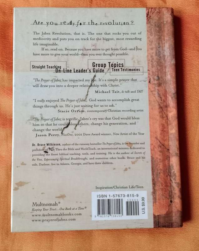 The Prayer of Jabez for Teens by Bruce Wilkinson | Hard cover