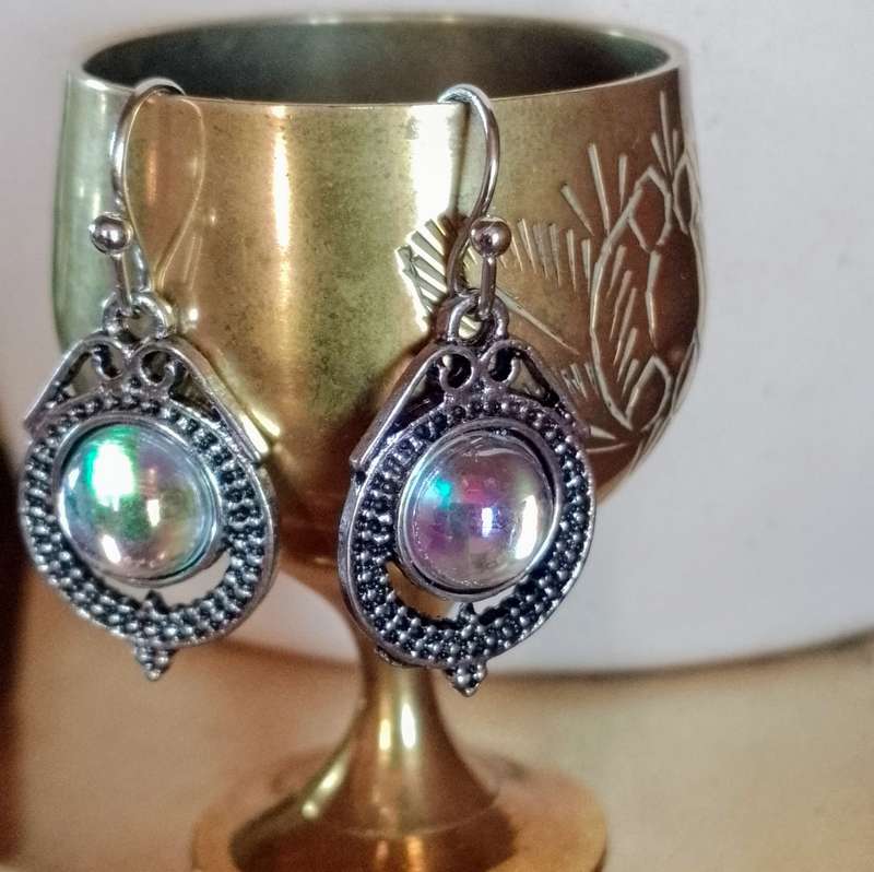 Vintage Moonstone Drop Earrings