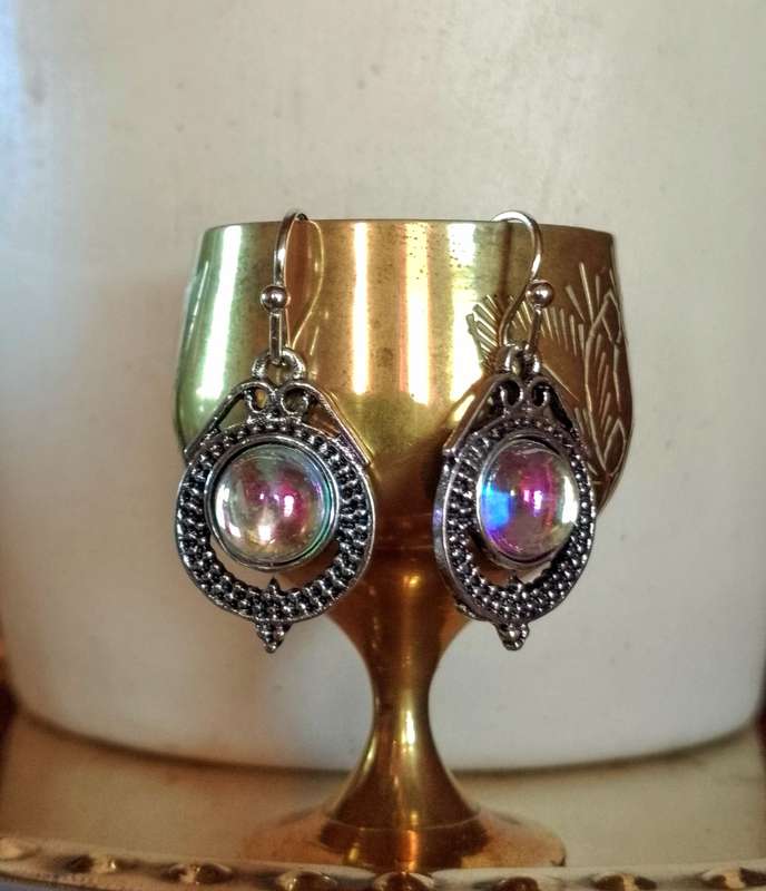 Vintage Moonstone Drop Earrings