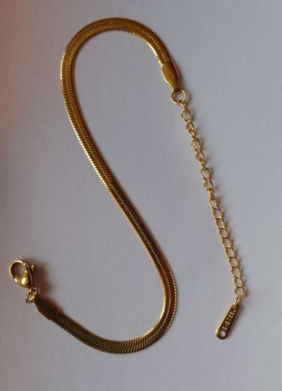 Stainless Steel Herringbone Bracelet