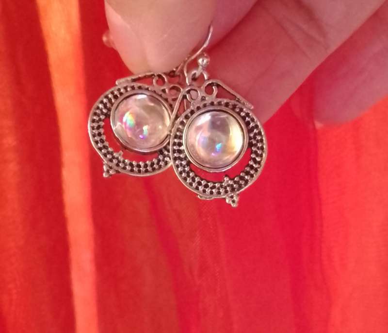 Vintage Moonstone Drop Earrings