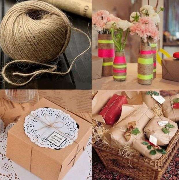 Natural Burlap String / Hessian Rope / Jute Rope