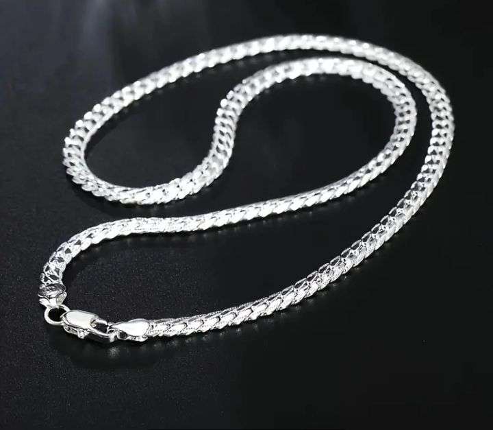 Men's 50cm Elegant S925 Sterling Silver Filled Necklace