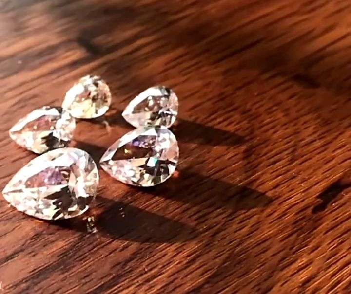 Set of 5 Cubic Zirconias 14mmx10mm