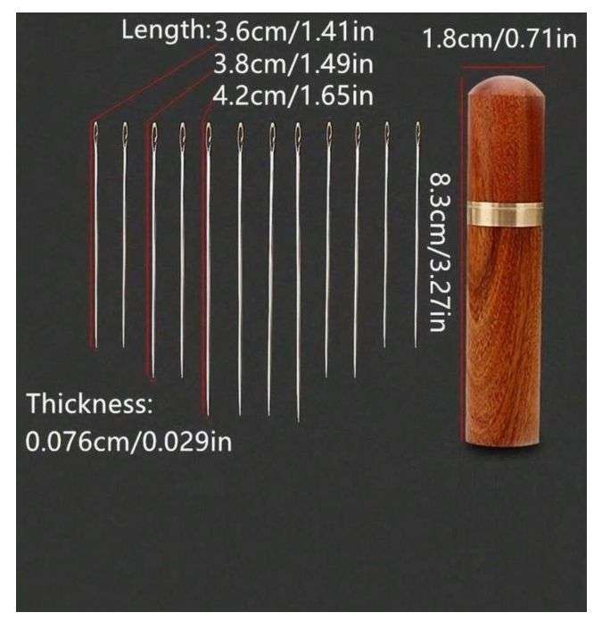 30 Piece Self Threading Hand Sewing Needle Set in Container
