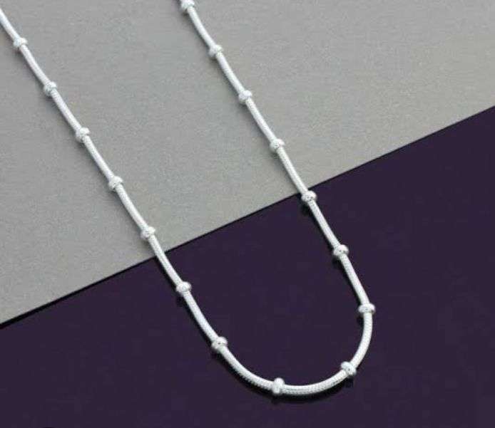 Pre-loved 50cm Sterling Silver 925 Bauble Snake Chain