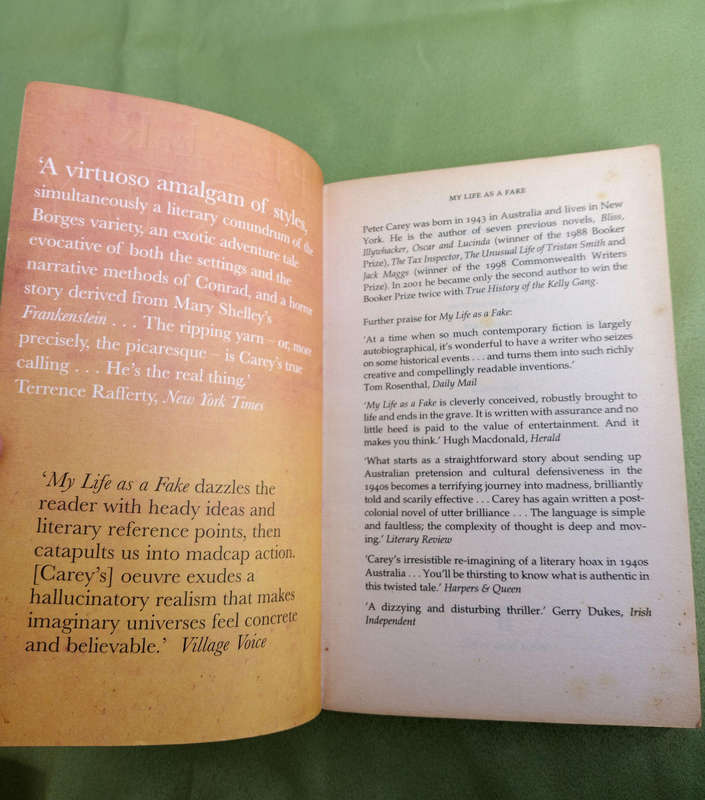 My life as a fake by Peter Carey