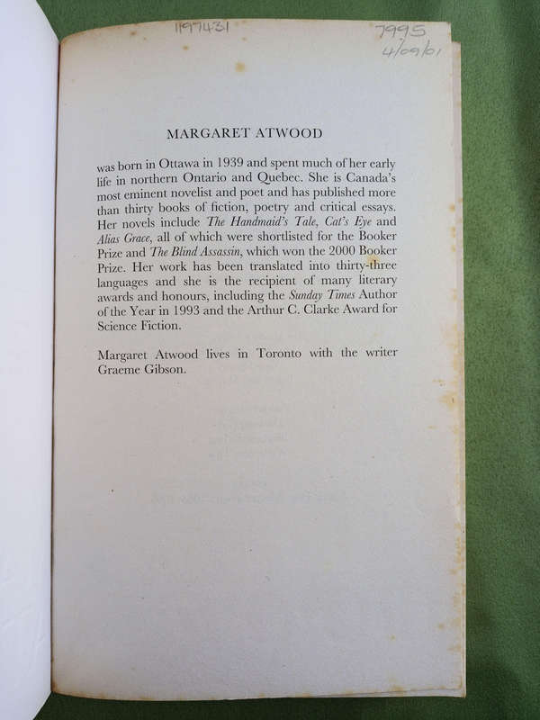 Margaret Atwood book combo