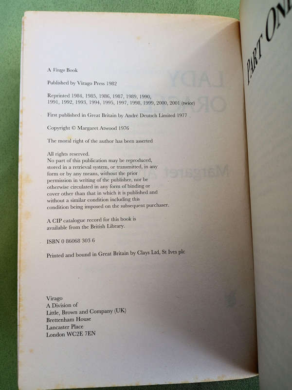 Margaret Atwood book combo