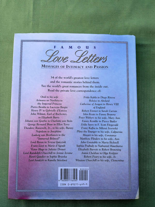 Famous love letters and Great letters - book combo